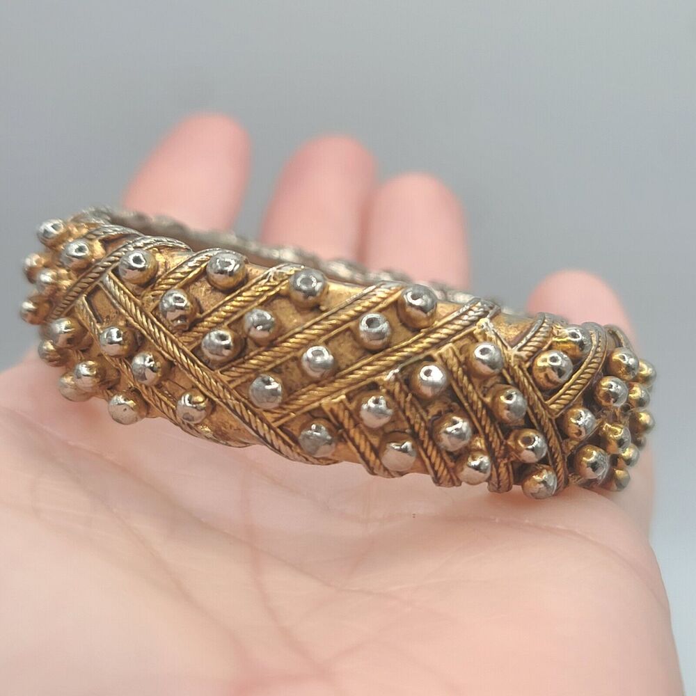 Vintage Signed Hattie Carnegie Bracelet Brutalist